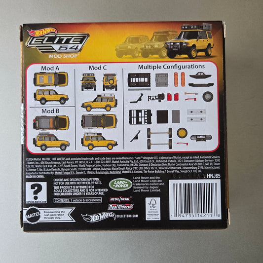 Hot Wheels Mod Shop Elite 64 '94 Land Rover Discovery | Customizable