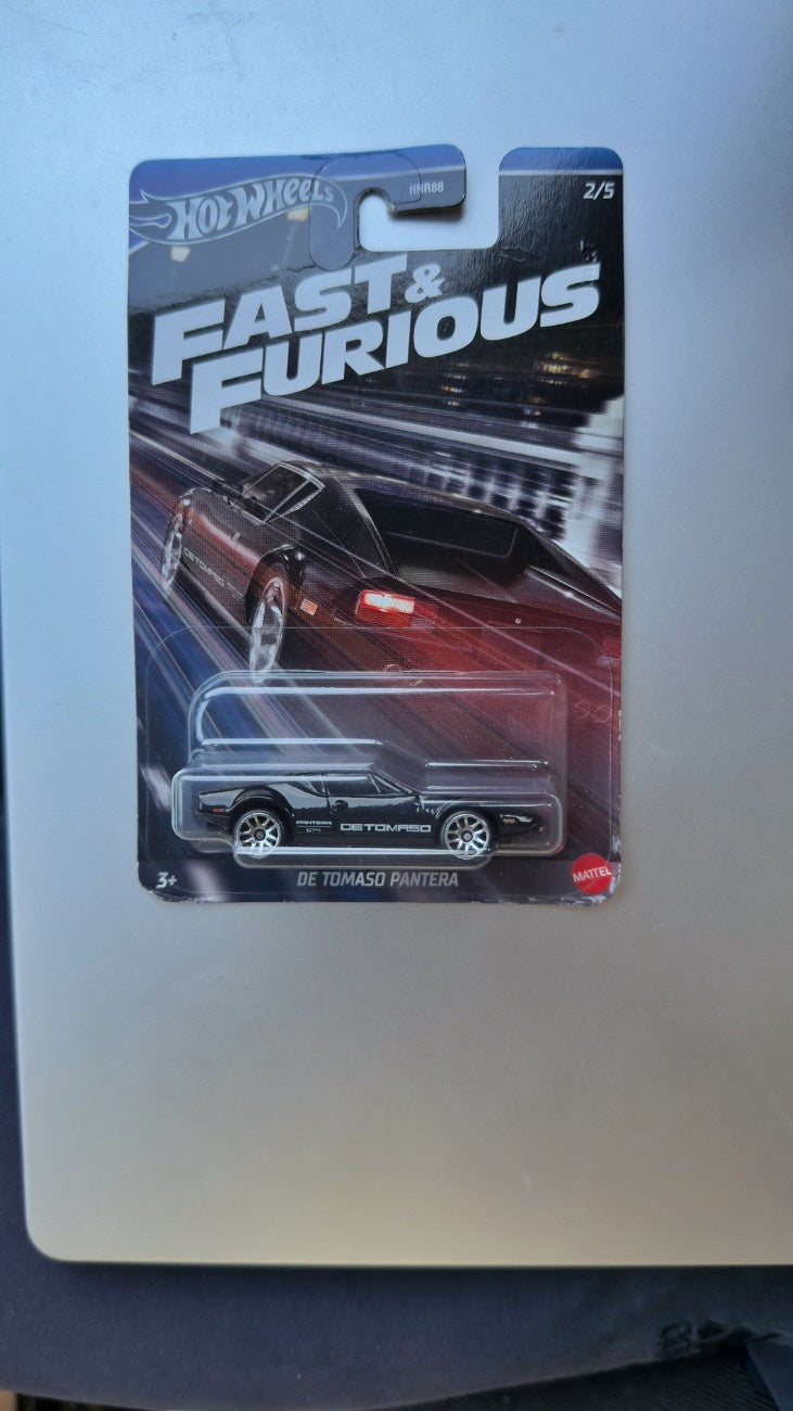 Fast & Furious Limited Edition De Tomaso Pantera Die Cast Hot Wheels Collectible