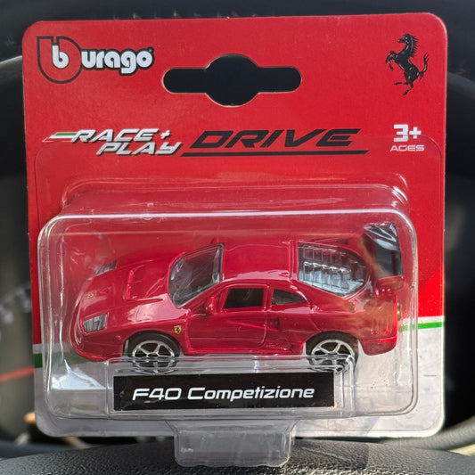 Burago Ferrari F40 Competizione Diecast Car – 1:43 Scale Collectible