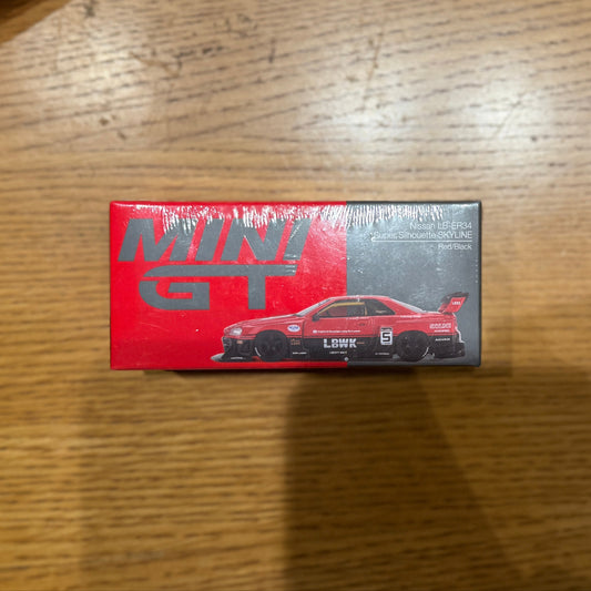 Unleash the Legend: Mini GT LB-ER34 Super Silhouette Skyline (Liberty Walk)