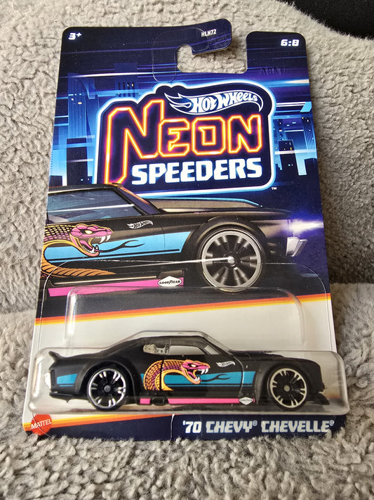 Hot Wheels ’70 Chevy Chevelle – Neon Speeders Edition
